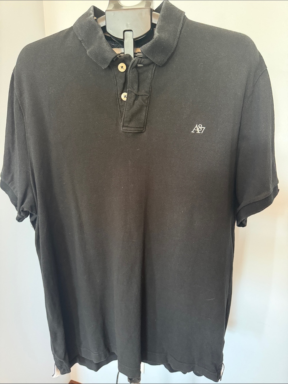 Aeropostale Black Polo with A87 Chest Logo